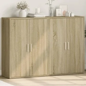 Aparadores 2 uds madera de ingeniería roble Sonoma 60x31x84 cm de vidaXL, Aparadores - Ref: Foro24-3276569, Precio: 140,08 €,...