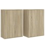 Aparadores 2 uds madera de ingeniería roble Sonoma 60x31x84 cm de vidaXL, Aparadores - Ref: Foro24-3276569, Precio: 142,33 €,...