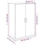 Aparadores 2 uds madera de ingeniería roble Sonoma 60x31x84 cm de vidaXL, Aparadores - Ref: Foro24-3276569, Precio: 140,08 €,...