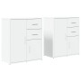 Aparador de madera de ingeniería 2 uds blanco 60x31x70 cm de vidaXL, Aparadores - Ref: Foro24-3276560, Precio: 181,14 €, Desc...