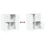 Aparador de madera de ingeniería 2 uds blanco 60x31x70 cm de vidaXL, Aparadores - Ref: Foro24-3276560, Precio: 181,73 €, Desc...