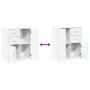 Aparador de madera de ingeniería 2 uds blanco 60x31x70 cm de vidaXL, Aparadores - Ref: Foro24-3276560, Precio: 181,14 €, Desc...