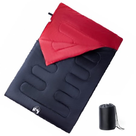 Saco de dormir doble y almohadas camping adultos 3-4 estaciones de vidaXL, Sacos de dormir - Ref: Foro24-94446, Precio: 61,30...