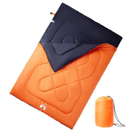 Saco de dormir doble y almohadas camping adultos 3-4 estaciones de vidaXL, Sacos de dormir - Ref: Foro24-94452, Precio: 60,69...