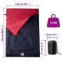 Saco de dormir doble y almohadas camping adultos 3-4 estaciones de vidaXL, Sacos de dormir - Ref: Foro24-94450, Precio: 67,28...