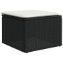 Set de sofás de jardín 7 pzas con cojines ratán sintético negro de vidaXL, Conjuntos de jardín - Ref: Foro24-3267416, Precio:...