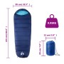 Saco de dormir tipo momia de camping para adultos 3 estaciones de vidaXL, Sacos de dormir - Ref: Foro24-94467, Precio: 27,01 ...