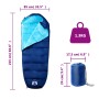 Saco de dormir tipo momia de camping para adultos 3 estaciones de vidaXL, Sacos de dormir - Ref: Foro24-94471, Precio: 33,03 ...