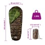 Saco de dormir tipo momia de camping para adultos 3 estaciones de vidaXL, Sacos de dormir - Ref: Foro24-94473, Precio: 32,36 ...