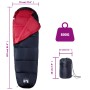 Saco de dormir tipo momia de camping para adultos 3 estaciones de vidaXL, Sacos de dormir - Ref: Foro24-94486, Precio: 28,70 ...