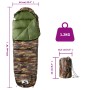 Saco de dormir tipo momia de camping para adultos 3 estaciones de vidaXL, Sacos de dormir - Ref: Foro24-94517, Precio: 44,26 ...