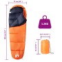 Saco de dormir tipo momia de camping para adultos 3 estaciones de vidaXL, Sacos de dormir - Ref: Foro24-94520, Precio: 29,95 ...