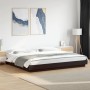 Estructura cama con luces LED madera ingeniería negro 180x200cm de vidaXL, Camas y somieres - Ref: Foro24-3281078, Precio: 22...