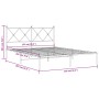 Estructura de cama con cabecero metal negro 150x200 cm de vidaXL, Camas y somieres - Ref: Foro24-376504, Precio: 116,98 €, De...