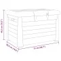 Baúl para cojines polipropileno gris antracita 73x50,5x46,5 cm de vidaXL, Cajas de almacenaje para exteriores - Ref: Foro24-3...