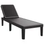 Black polypropylene lounger 159x57x83.5 cm by vidaXL, Loungers - Ref: Foro24-4008100, Price: 98,00 €, Discount: %