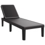 Tumbona de polipropileno negro 159x57x83,5 cm de vidaXL, Tumbonas - Ref: Foro24-4008100, Precio: 100,44 €, Descuento: %