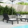 Black polypropylene lounger 159x57x83.5 cm by vidaXL, Loungers - Ref: Foro24-4008100, Price: 98,00 €, Discount: %