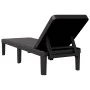 Black polypropylene lounger 159x57x83.5 cm by vidaXL, Loungers - Ref: Foro24-4008100, Price: 98,00 €, Discount: %