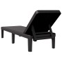 Tumbona de polipropileno negro 159x57x83,5 cm de vidaXL, Tumbonas - Ref: Foro24-4008100, Precio: 100,44 €, Descuento: %