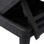 Tumbona de polipropileno negro 159x57x83,5 cm de vidaXL, Tumbonas - Ref: Foro24-4008100, Precio: 100,44 €, Descuento: %