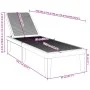 Black polypropylene lounger 159x57x83.5 cm by vidaXL, Loungers - Ref: Foro24-4008100, Price: 98,00 €, Discount: %