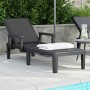 Tumbona de polipropileno negro 159x68x83,5 cm de vidaXL, Tumbonas - Ref: Foro24-4008102, Precio: 113,09 €, Descuento: %