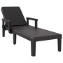 Tumbona de polipropileno negro 159x68x83,5 cm de vidaXL, Tumbonas - Ref: Foro24-4008102, Precio: 113,09 €, Descuento: %