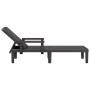 Tumbona de polipropileno negro 159x68x83,5 cm de vidaXL, Tumbonas - Ref: Foro24-4008102, Precio: 113,09 €, Descuento: %