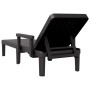 Tumbona de polipropileno negro 159x68x83,5 cm de vidaXL, Tumbonas - Ref: Foro24-4008102, Precio: 113,09 €, Descuento: %