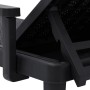 Tumbona de polipropileno negro 159x68x83,5 cm de vidaXL, Tumbonas - Ref: Foro24-4008102, Precio: 113,09 €, Descuento: %