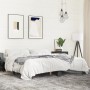 Estructura de cama madera de ingeniería y metal negro 200x200cm de vidaXL, Camas y somieres - Ref: Foro24-3280217, Precio: 13...