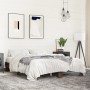 Estructura cama madera ingeniería metal marrón roble 150x200 cm de vidaXL, Camas y somieres - Ref: Foro24-3280236, Precio: 12...