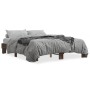 Estructura cama madera ingeniería metal marrón roble 150x200 cm de vidaXL, Camas y somieres - Ref: Foro24-3280236, Precio: 12...