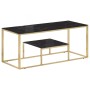 Mesa de centro dorada acero inoxidable y vidrio templado de vidaXL, Mesas de centro - Ref: Foro24-350020, Precio: 159,62 €, D...