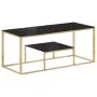 Mesa de centro dorada acero inoxidable y vidrio templado de vidaXL, Mesas de centro - Ref: Foro24-350020, Precio: 157,15 €, D...