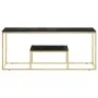 Mesa de centro dorada acero inoxidable y vidrio templado de vidaXL, Mesas de centro - Ref: Foro24-350020, Precio: 157,15 €, D...