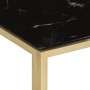 Mesa de centro dorada acero inoxidable y vidrio templado de vidaXL, Mesas de centro - Ref: Foro24-350020, Precio: 159,62 €, D...