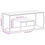 Mesa de centro dorada acero inoxidable y vidrio templado de vidaXL, Mesas de centro - Ref: Foro24-350020, Precio: 159,62 €, D...