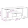 Mesa de centro dorada acero inoxidable y vidrio templado de vidaXL, Mesas de centro - Ref: Foro24-350020, Precio: 157,15 €, D...