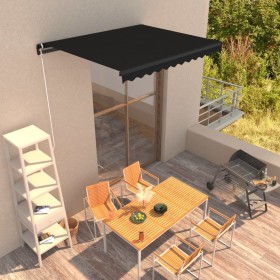 Toldo retráctil manual gris antracita 350x250 cm de vidaXL, Toldos - Ref: Foro24-3051238, Precio: 229,60 €, Descuento: %