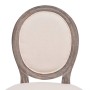 Sillas de comedor 4 unidades tela color crema en Sillas de comedor | Comprar online en Foru.es