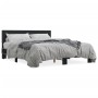 Estructura de cama madera de ingeniería y metal negro 150x200cm de vidaXL, Camas y somieres - Ref: Foro24-3280187, Precio: 15...