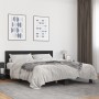 Estructura de cama madera de ingeniería y metal negro 150x200cm de vidaXL, Camas y somieres - Ref: Foro24-3280187, Precio: 15...