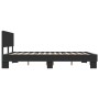 Estructura de cama madera de ingeniería y metal negro 150x200cm de vidaXL, Camas y somieres - Ref: Foro24-3280187, Precio: 15...