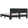 Estructura de cama madera de ingeniería y metal negro 150x200cm de vidaXL, Camas y somieres - Ref: Foro24-3280187, Precio: 15...