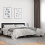 Estructura de cama madera de ingeniería y metal negro 200x200cm de vidaXL, Camas y somieres - Ref: Foro24-3280172, Precio: 16...