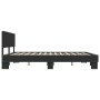 Estructura de cama madera de ingeniería y metal negro 200x200cm de vidaXL, Camas y somieres - Ref: Foro24-3280172, Precio: 16...