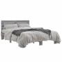 Estructura cama madera ingeniería metal gris Sonoma 140x190 cm de vidaXL, Camas y somieres - Ref: Foro24-3280170, Precio: 144...