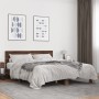 Estructura cama madera ingeniería metal marrón roble 150x200 cm de vidaXL, Camas y somieres - Ref: Foro24-3280191, Precio: 15...